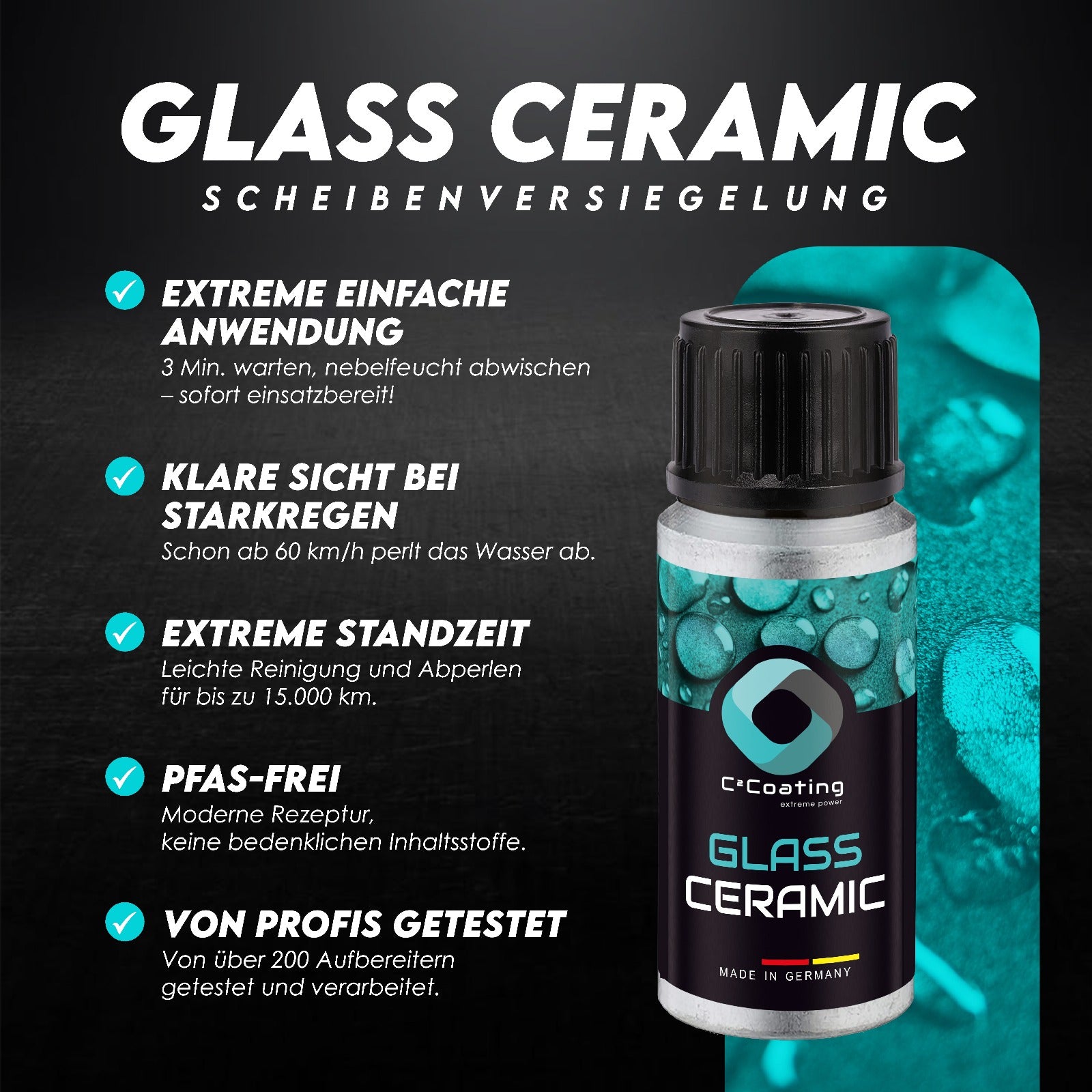 C²Coating Glass Versieglung